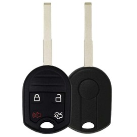 AKS KEYS Replacement for Ford Fiesta Key Fob 4 Buttons That uses FCC CWTWB1U793 and PN 164-R7976 Chip ID 4D 63 (80 bits) HU101-315 MHz Compatible with Ford Fiesta 2015 2016 2017 2018 2019 (2)