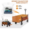 TIMBER RIDGE 49" Extra Long Collapsible Folding Wagon with Tailgate