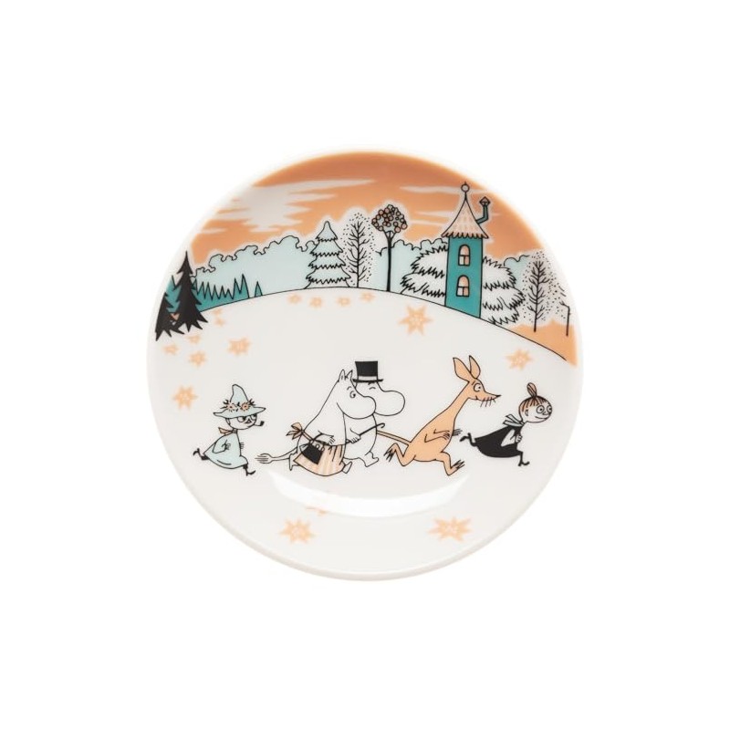 Moomin Arabia 1077472 Mini Plate Small Plate 4.1 inches (10.5