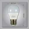 6 Pack A15 LED Bulb 9W 800 Lumens, 2700K Soft
