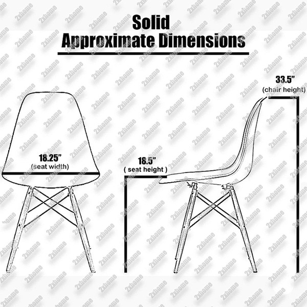 2xhome - Green Plastic Side Chair With Natural Wooden Dowel Eiffel Legs And Armless Seat For Dining Room Side Chair Or Office Furniture