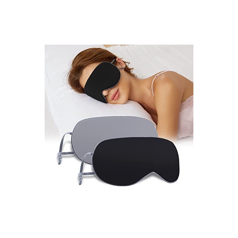 BATHRINS Adjustable Double-Sided Sleep Mask for Ultimate Comfort