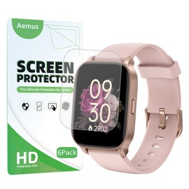 Aemus Screen Protector Compatible for TOOBUR IDW17 Smart Watch 2.01 (6 Pack) Clear TPU Soft Film, Compatible for OCTANDRA Smartwatch Protective Film