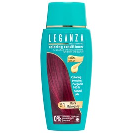 acondicionador para colorear color 61 de caoba oscuro con 7 aceites naturales sin amoníaco y parabenos