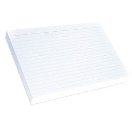 Home Advantage Ruled White Index Cards, File Lined Note Cards (5x7)