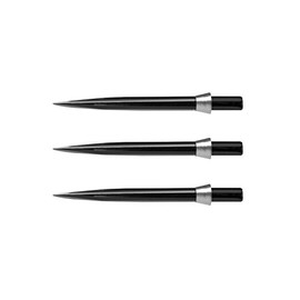 RED DRAGON Specialist Darts Points Trident Points Black Standard 32mm with Silver Tridents - 1 set per pack