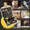 DEKO PinkTool 8V Cordless Drill Tool Kit for Women, 126-Piece