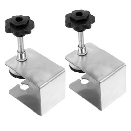 COHEALI 2pcs Stainless Steel C Clamps Heavy Duty Woodworking Clamps for Installation Positioning Screw for Varying Thicknesses Durable and Comfortable Grip for DIY Projects