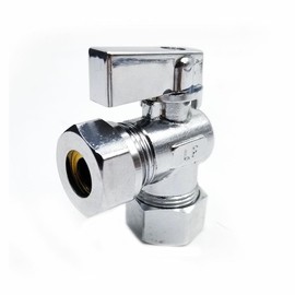 GULUANT Replacement 5/8 Inch Comp x 1/2 Inch Slip Joint Quarter Turn Brass Angle Stop Valve for PrimeX 82161