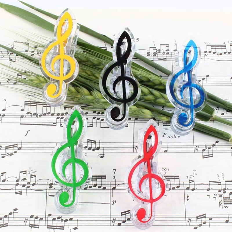 Samcos Sheet Music Clips, Set of 4, Music Note Clips,