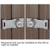 2X 110mm Mechanical Password Rotary Hasp Locks Door Security Slide