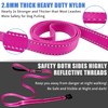 Strong Heavy Duty Dog Leash - 4ft Reflective Nylon Training