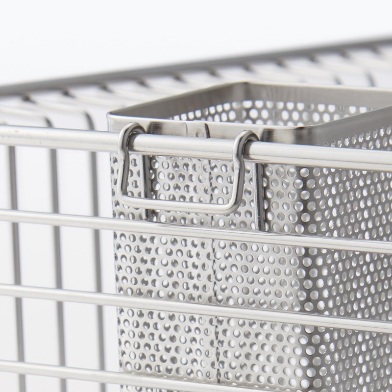 MUJI MCC64A2S Stainless Steel Cutlery Stand, Silver, Small