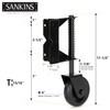 SANKINS Spring Loaded Gate Caster for Wooden Gate PVC Fence,