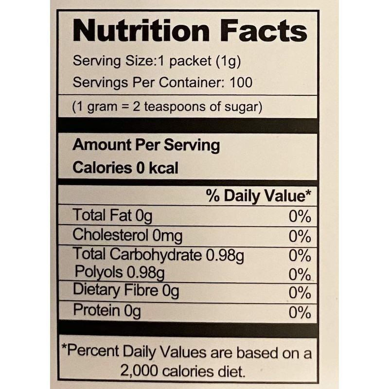 Stevia & Erythritol Sachets (50 sachets) by NKD Living