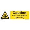 Sealey SS44P1 Caution Fork-Lift Trucks - Warning Sign - Hard