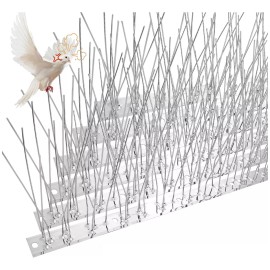 HomeChi 12 Pcs Púas Antipalomas Y Aves Caja Con Lineales Inoxidables