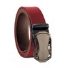 Fa.Volmer ® Men's Genuine Leather Belt with Ratchet Automatic Buckle