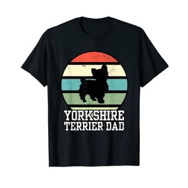 Yorkshire Terrier Dad I Retro Yorkshire Terrier T-Shirt