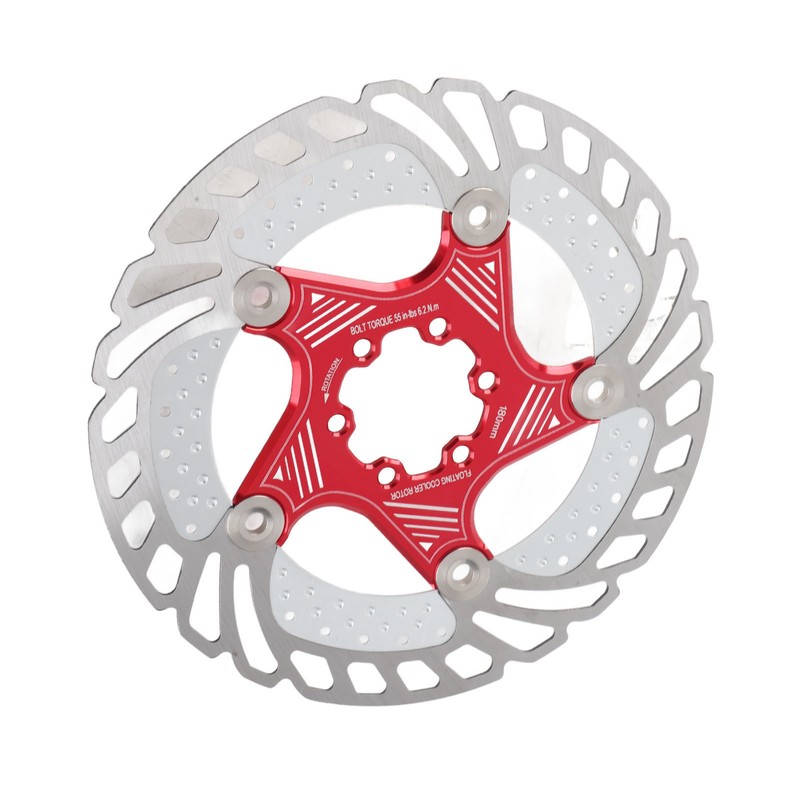 Stainless Steel Bike Cycling Disc Brake Cooling Floating Rotor (180mm)