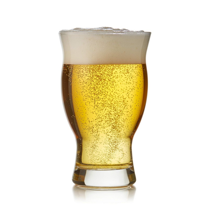 Libbey Craft Brews Nucleated Pint Beer Glasses, Dishwasher Safe Pint