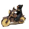 Lipco Black Bear Motorcycle Biker Figurine
