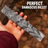 Nesmo 524 Damascus Steel Blank Billet Black Feather Patern Bar