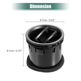 MACHSWON 2Pcs Dashboard AC Heater Air Vent 8L3Z19893BA Front Interior AC Vents Black Fit for Ford F-150 2004-2008 for Lincoln Mark LT 2006-2008