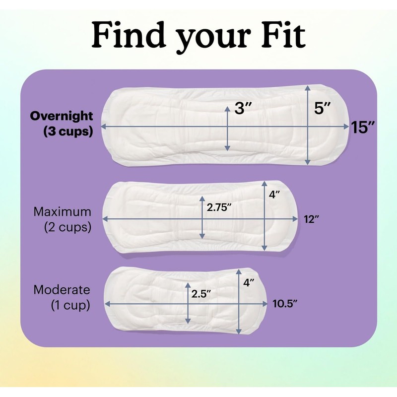 Because Incontinence Pads for Women - Extra Heavy Absorbency, Overnight