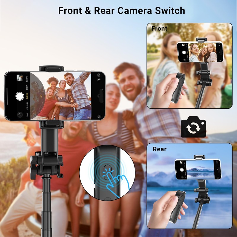 Wireless Camera Remote Control with Zoom for iPhone & Android,