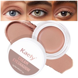 Kaely Cream Eyeshadow Makeup, Highly Pigmented, Longwear, Waterproof, Natural, Mini, Vegan (R03-Nude Brown-Matte, 0.17 Ounce (Pack of 1))