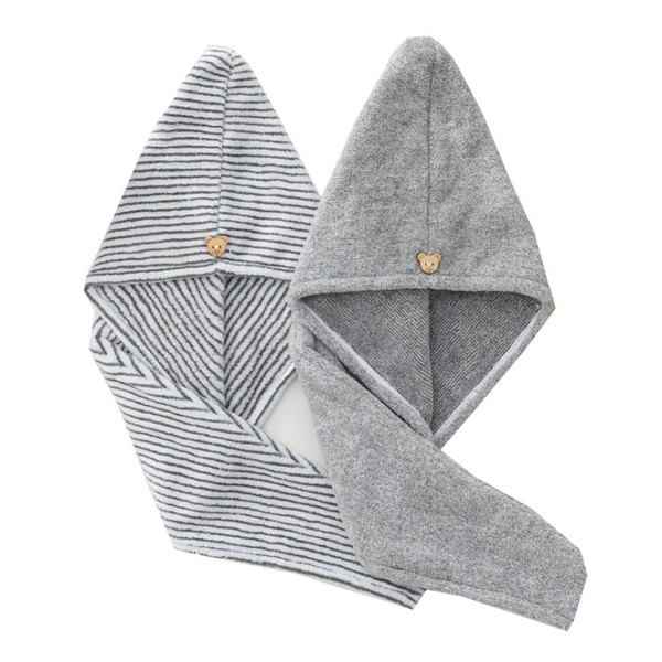 Hair Towel Turban, Pack of 2 Microfibre Towel Hair Turban,