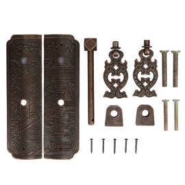 Antique Drawer Pendant Pulls Beautifully Engraved High Hardness Brass Book Cabinet Pull Handle for Dressers Wardrobes