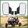 Motoforti Pair UTV Rear View Side Mirror 1.75" & 2"