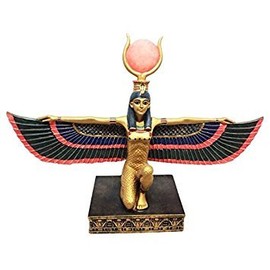 ATL Ancient Egyptian Large Goddess ISIS with Open Wings Sculpture Motherhood Magic