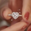 1 Pcs Heart Ring for Women Fashionable Heart-shaped Ring for