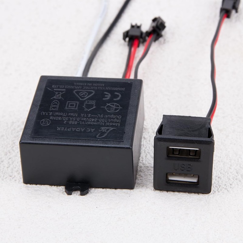 WSDMAVIS 1Pcs Dual-Port 5V 2.1A Desk Lamp Power Adapter Essential