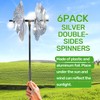 BATTIFE Reflective Pinwheels for Yard and Garden, Pre-Installed Sparkly Blind