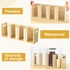 Sawjut Wood Cup Lid Organizer 4 Compartments with Adjustable Dividers