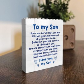 RED OCEAN To My Son Sentimental Gift Poem Building Block, Son Gift Idea From Parent, Birthday For, Inspirational, For Him, Boys, Gifts From Mum Dad