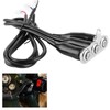 Qiilu Motorcycle Handlebar Switch 12 V Stainless Steel Motorcycle Handlebar