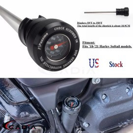 cadiaracing Dip Stick Oil Temperature Gauge For Harley Softail Low Rider Street Bob Breakout
