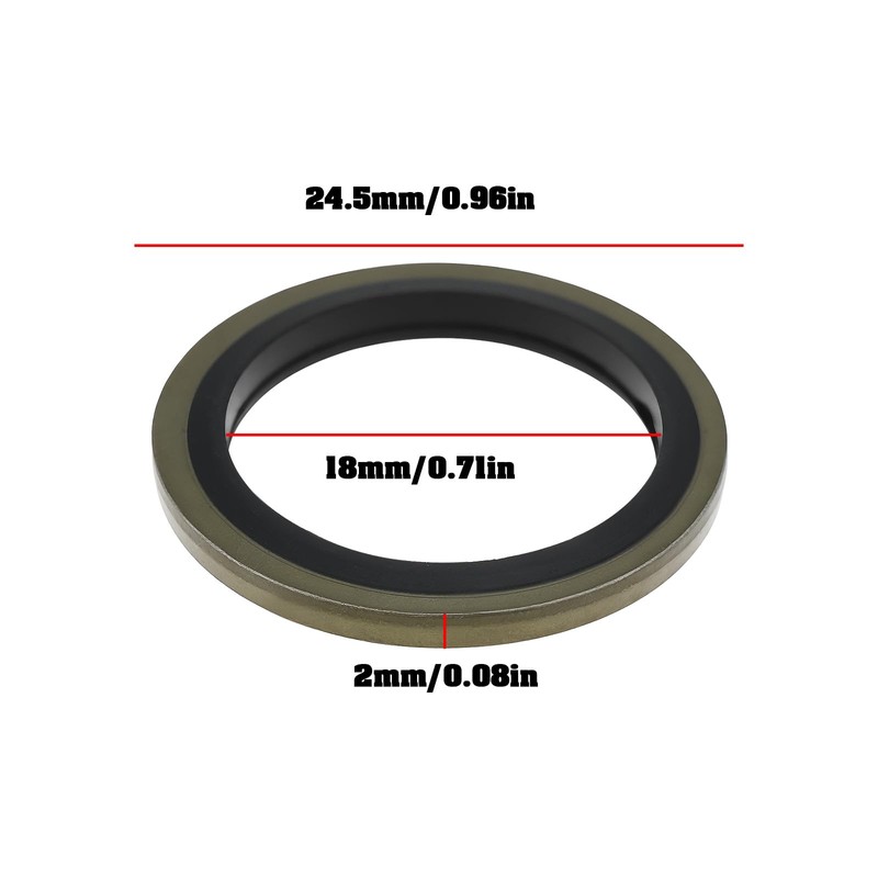 SG Store 10x Oil Drain Plug Gasket 804.360 07W115427A Car
