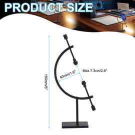 PATIKIL Sphere Display Stand Hold Up to 2.8" Crystal Sphere Black
