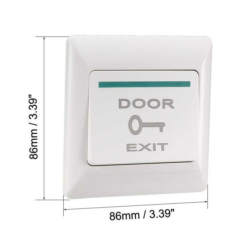 uxcell Push to Exit Button Release NO/NC/COM Switch Panel Door