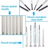 11 Piece Mini Precision Screwdriver Set – Chrome Finish