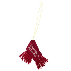 Red Scarf Felt Wool Ornament - I Remember It All Too Well