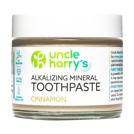 Uncle Harry's Cinnamon Remineralizing Toothpaste | Natural Whitening Tooth Paste Freshens Breath & Promotes Enamel | Vegan Fluoride Free Toothpaste