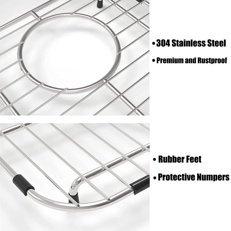 Orgneas Sink Protectors for Kitchen Sink, Universal Double Bowl Sink