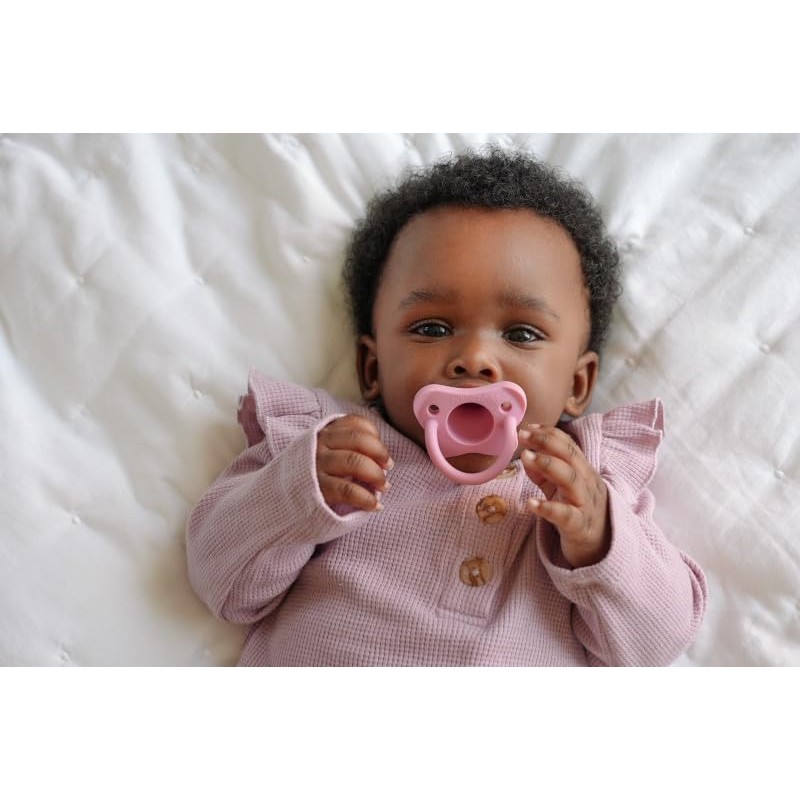 Dr. Brown's HappyPaci™ Chupón 100% silicona, paquete de 2, el